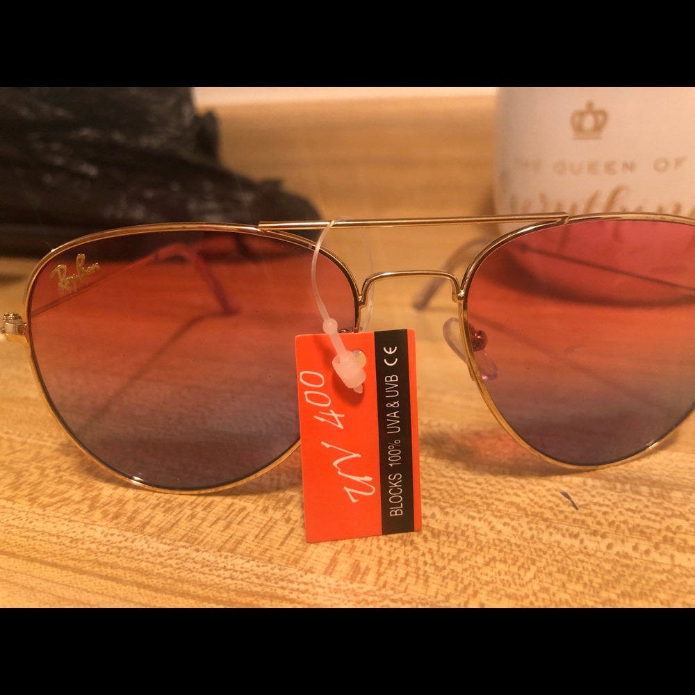 Ray ban sunglasses red and blue sunglasses